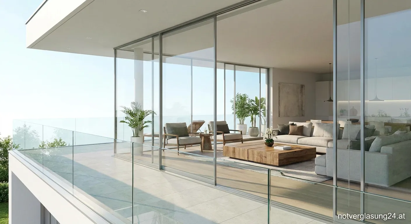 Ganzglasanlagen für modernes Wohnen in zeitgenössischer Architektur