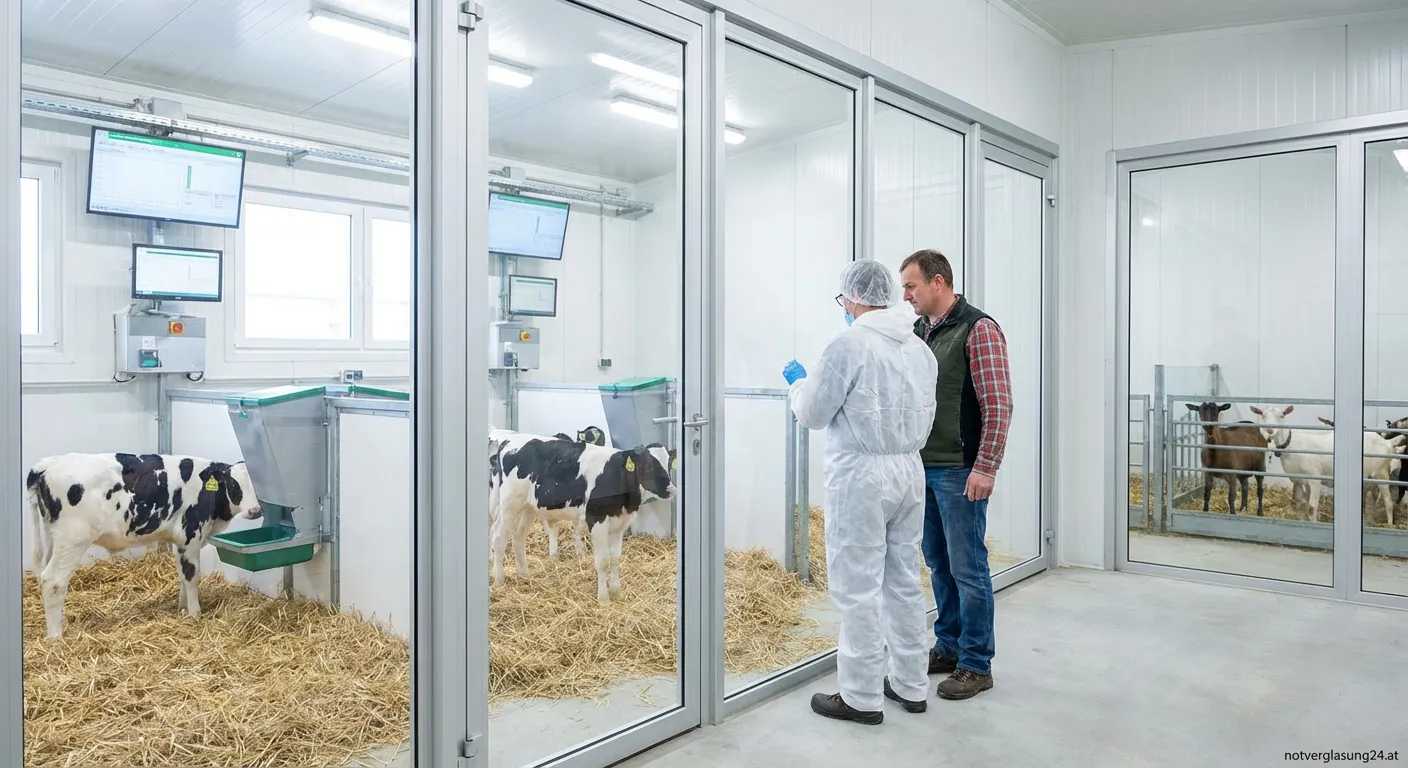 Moderne Stallverglasung in der Tierhaltung mit Tageslichtsystemen