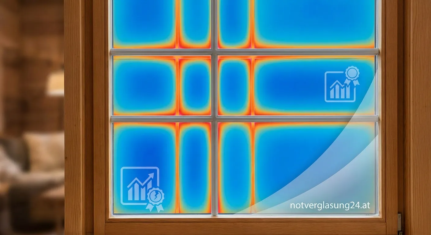 Glasteilende Sprossen an einem modernen Fenster mit Detailansicht