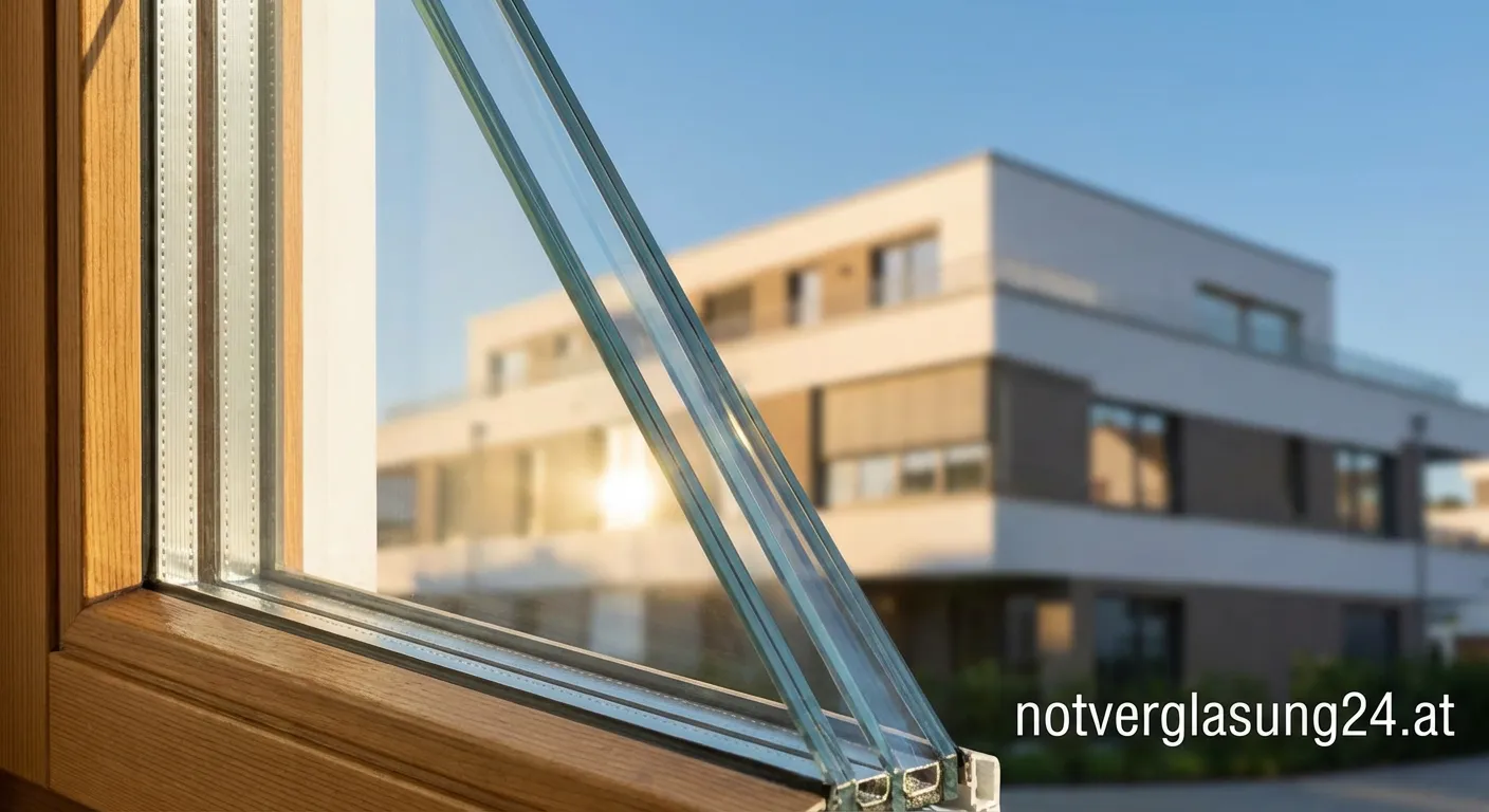 Hochwertiges Fensterglas Made in Germany mit Blick in den Garten